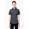 LADIES' SHORT-SLEEVED COTTON/ELASTANE SHIRT