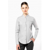 LADIES' LONG-SLEEVED MANDARIN COLLAR SHIRT