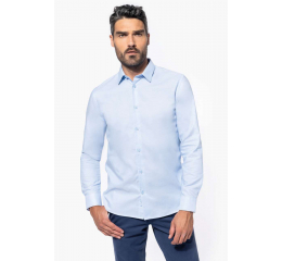 MEN LONG-SLEEVED EASY CARE SHIRT WITHOUT POCKET