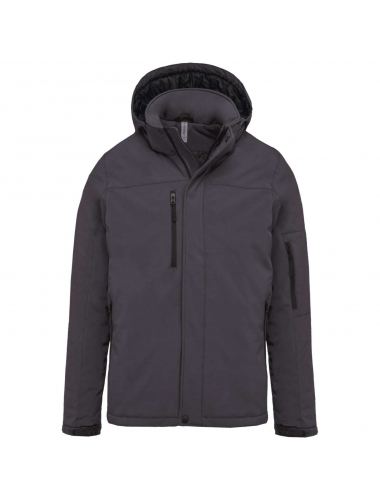 MEN'S HOODED SOFTSHELL LINED PARKA