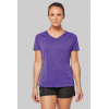 LADIES’ V-NECK SHORT SLEEVE SPORTS T-SHIRT