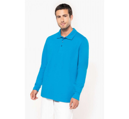 MEN'S LONG-SLEEVED PIQUÉ POLO SHIRT