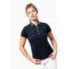 LADIES' TWO-TONE JERSEY POLO SHIRT