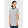 LADIES’ SHORT-SLEEVED LONGLINE POLO SHIRT