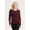 SOL'S MAJESTIC - WOMEN'S ROUND COLLAR LONG SLEEVE T-SHIRT