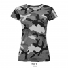 SOL'S CAMO WOMEN - ROUND COLLAR T-SHIRT