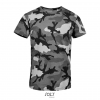 SOL'S CAMO MEN - ROUND COLLAR T-SHIRT