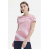 SOL'S MILES WOMEN - ROUND NECK STRIPED T-SHIRT