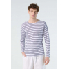 SOL'S MARINE MEN - LONG SLEEVE STRIPED T-SHIRT