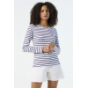 SOL'S MARINE WOMEN - LONG SLEEVE STRIPED T-SHIRT