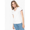 LADIES' PIQUÉ KNIT V-NECK T-SHIRT