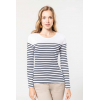 LADIES’ LONG-SLEEVED BRETON STRIPE TOP