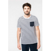 STRIPED SHORT SLEEVE SAILOR T-SHIRT WITH POCKET