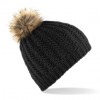 Faux Fur Pom Pom Beanie