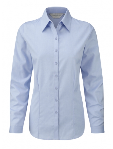 Ladies' LS Herringbone Shirt