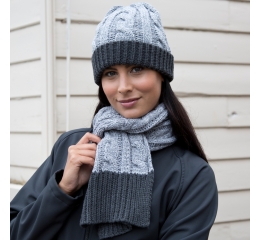 Shades of Grey Knitted Scarf