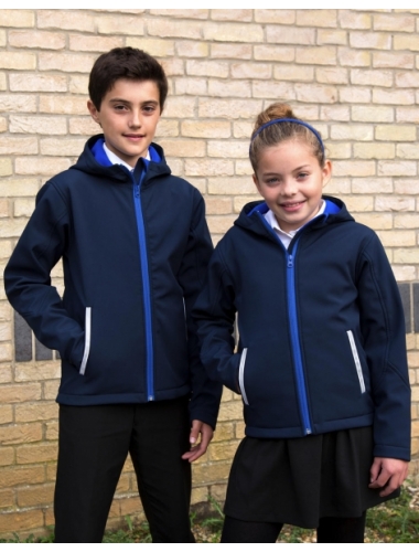 Kids TX Performance Hooded Softshell Jacket