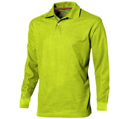 Point long sleeve polo