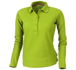 Point long sleeve ladies polo