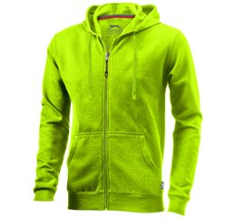 Open full zip hooded sweater