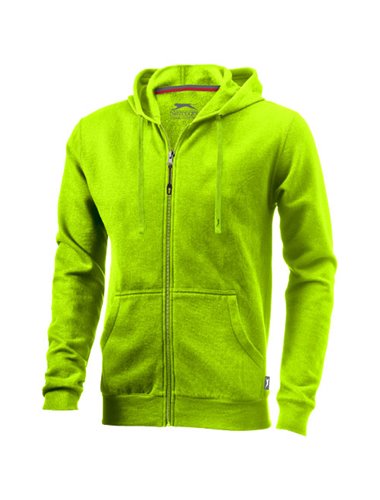 Open full zip hooded sweater