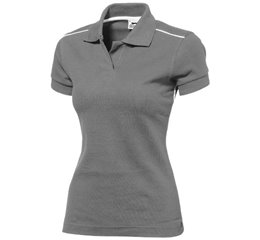 Backhand short sleeve ladies polo