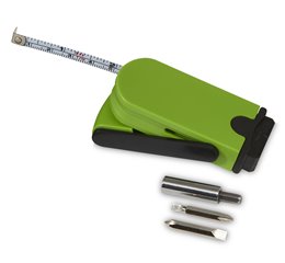 Branch function screwdriver tool and tape measurer