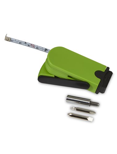 Branch function screwdriver tool and tape measurer