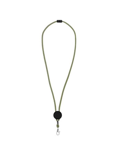 Hagen two-tone lanyard with adjustable disc