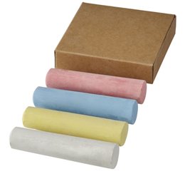 4-piece chalk set in natural box