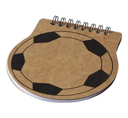 Score football shaped notebook