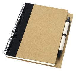 Priestly notebook and pen