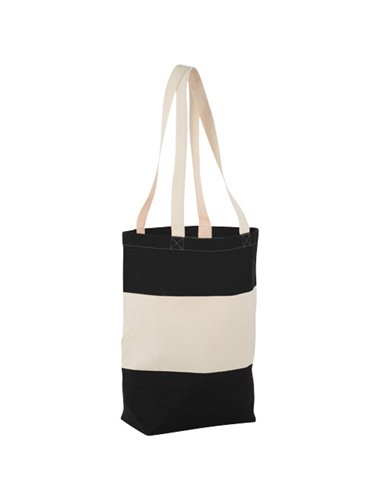 Cotton Colour Block Tote