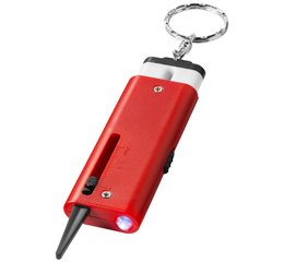 Chicane tyre tread measurer and key light