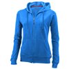 Open full zip hooded ladies sweater