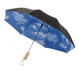 21" Blue skies 2-section automatic umbrella