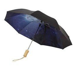 21" Clear night sky 2-section automatic umbrella