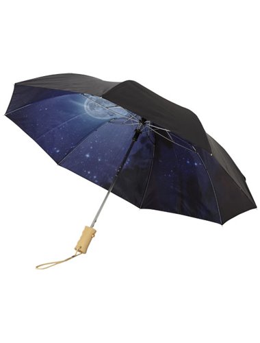 21" Clear night sky 2-section automatic umbrella