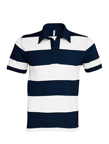 RAY - SEWN STRIPE SHORT SLEEVE POLO SHIRT