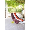 VELOUR STRIPED BEACH TOWEL