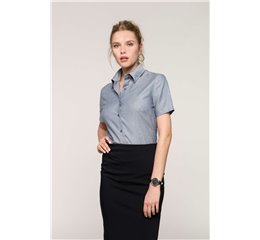 LADIES' SHORT SLEEVE EASY CARE OXFORD SHIRT