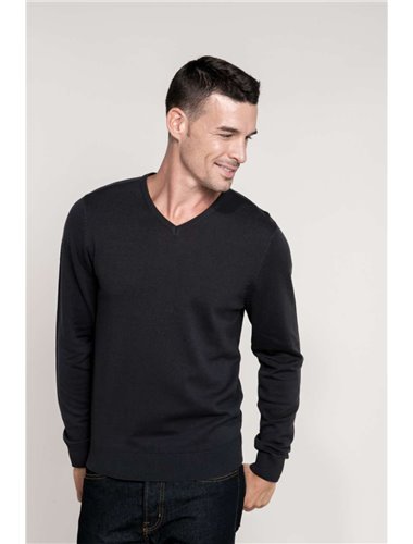 MEN’S V-NECK JUMPER