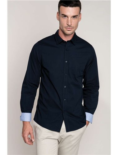 MEN'S LONG SLEEVE WASHED POPLIN SHIRT