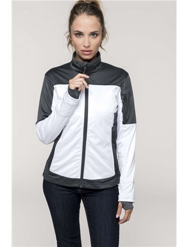 LADIES' BICOLOR SOFTSHELL JACKET