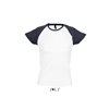 MILKY WOMEN'S 2-COLOR RAGLAN SLEEVES T-SHIRT