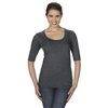 WOMEN’S TRI-BLEND DEEP SCOOP ¾ SLEEVE TEE