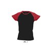 MILKY WOMEN'S 2-COLOR RAGLAN SLEEVES T-SHIRT