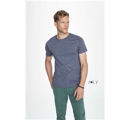 MIXED MEN ROUND COLLAR T-SHIRT