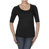 WOMEN’S TRI-BLEND DEEP SCOOP ¾ SLEEVE TEE