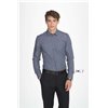 BARNET MEN LONG SLEEVE HEATHER POPLIN SHIRT